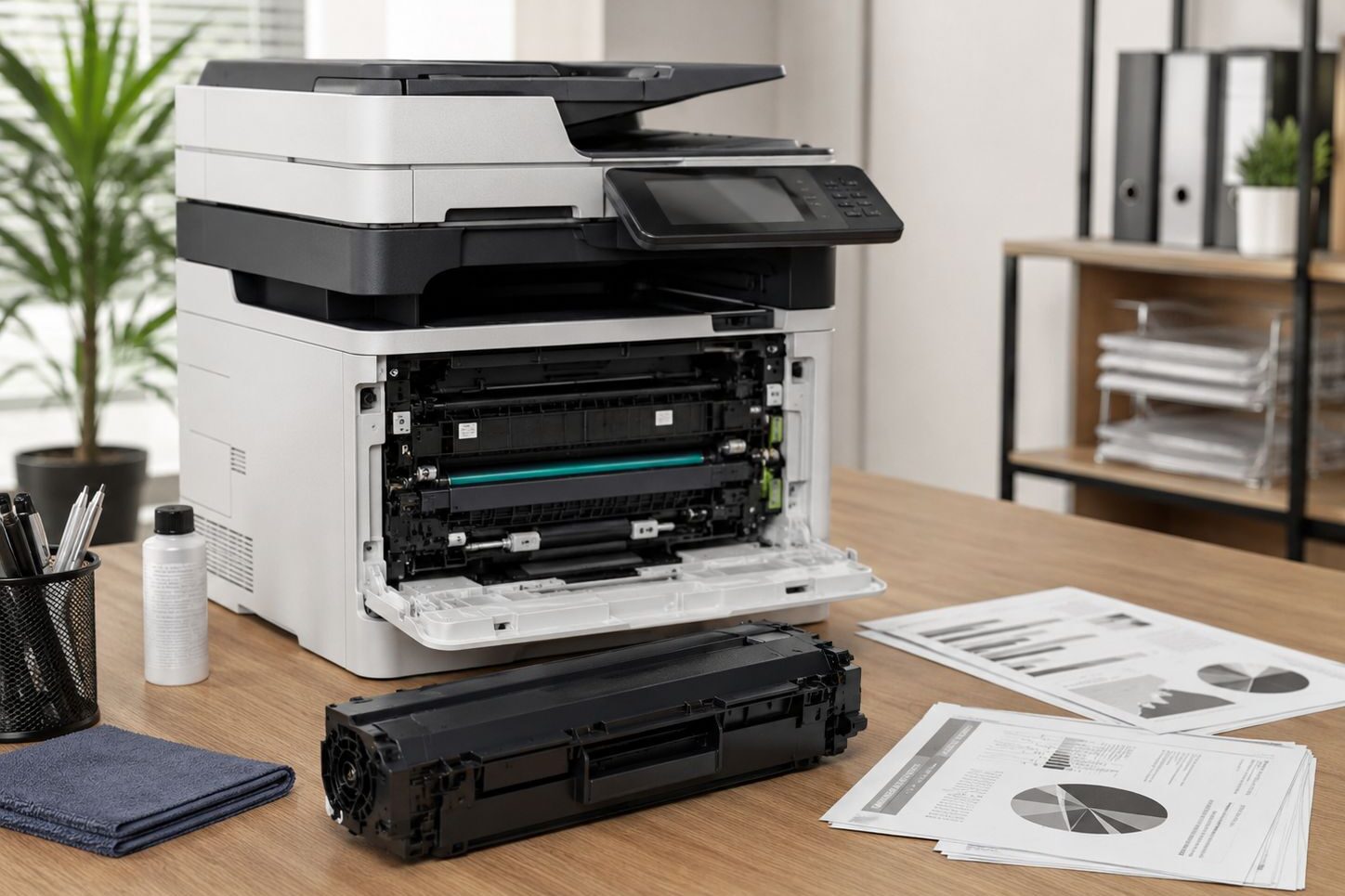 Maintaining top performance in office imaging equipment needs more than a high-end copier