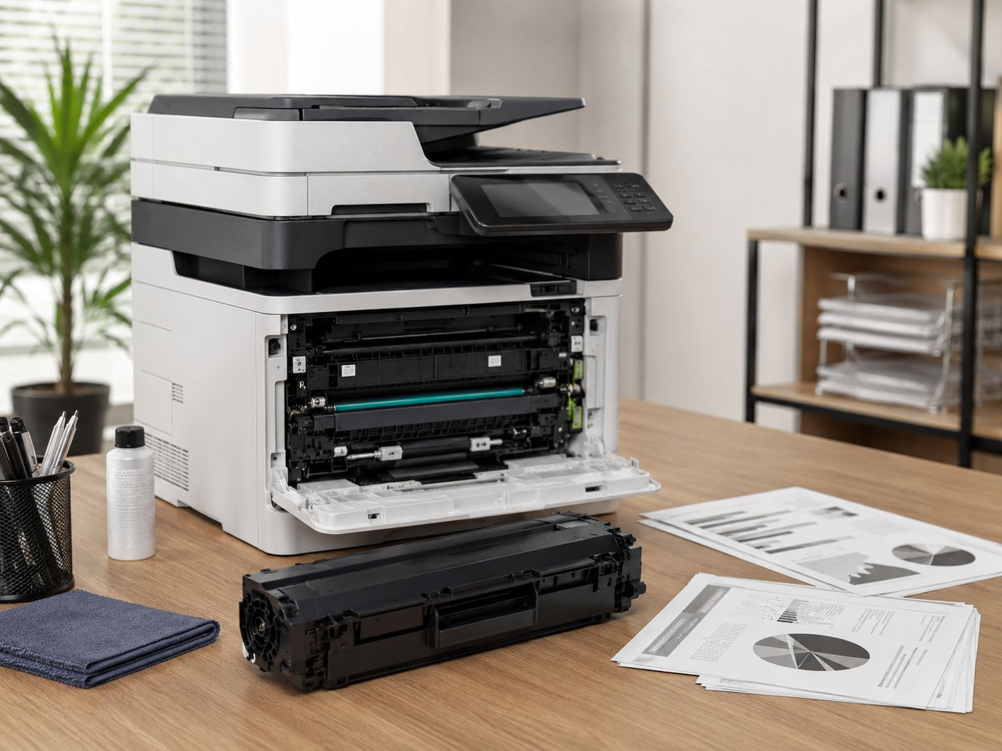 Maintaining top performance in office imaging equipment needs more than a high-end copier
