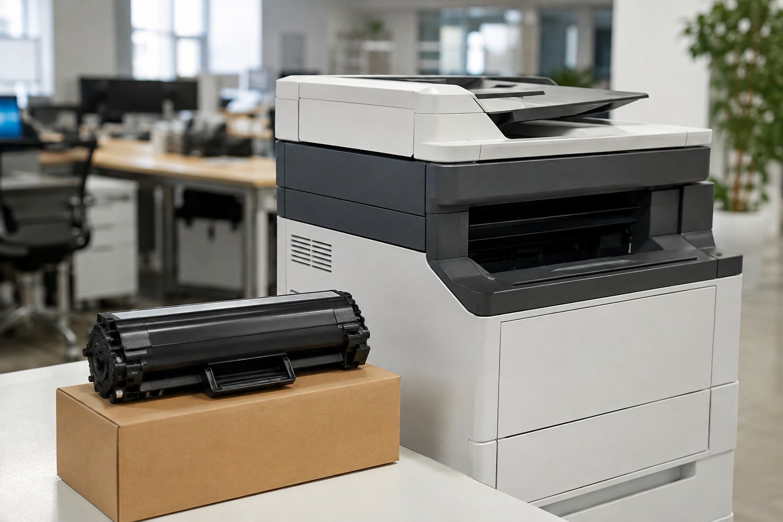 Copier toner powder controls print quality through particle distribution